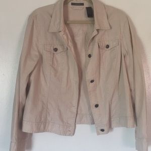Liz Claiborne lightweight denim jacket, tan